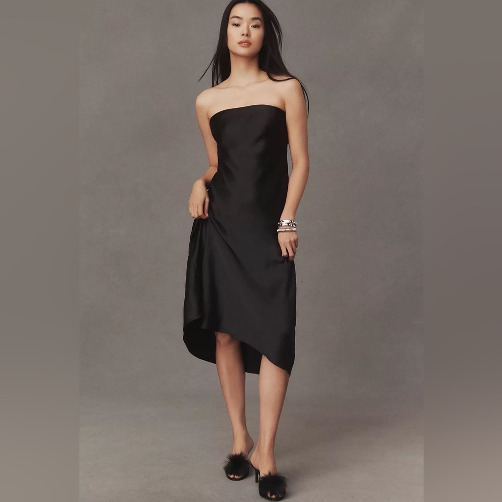 BHLDN Strapless Midi Dress